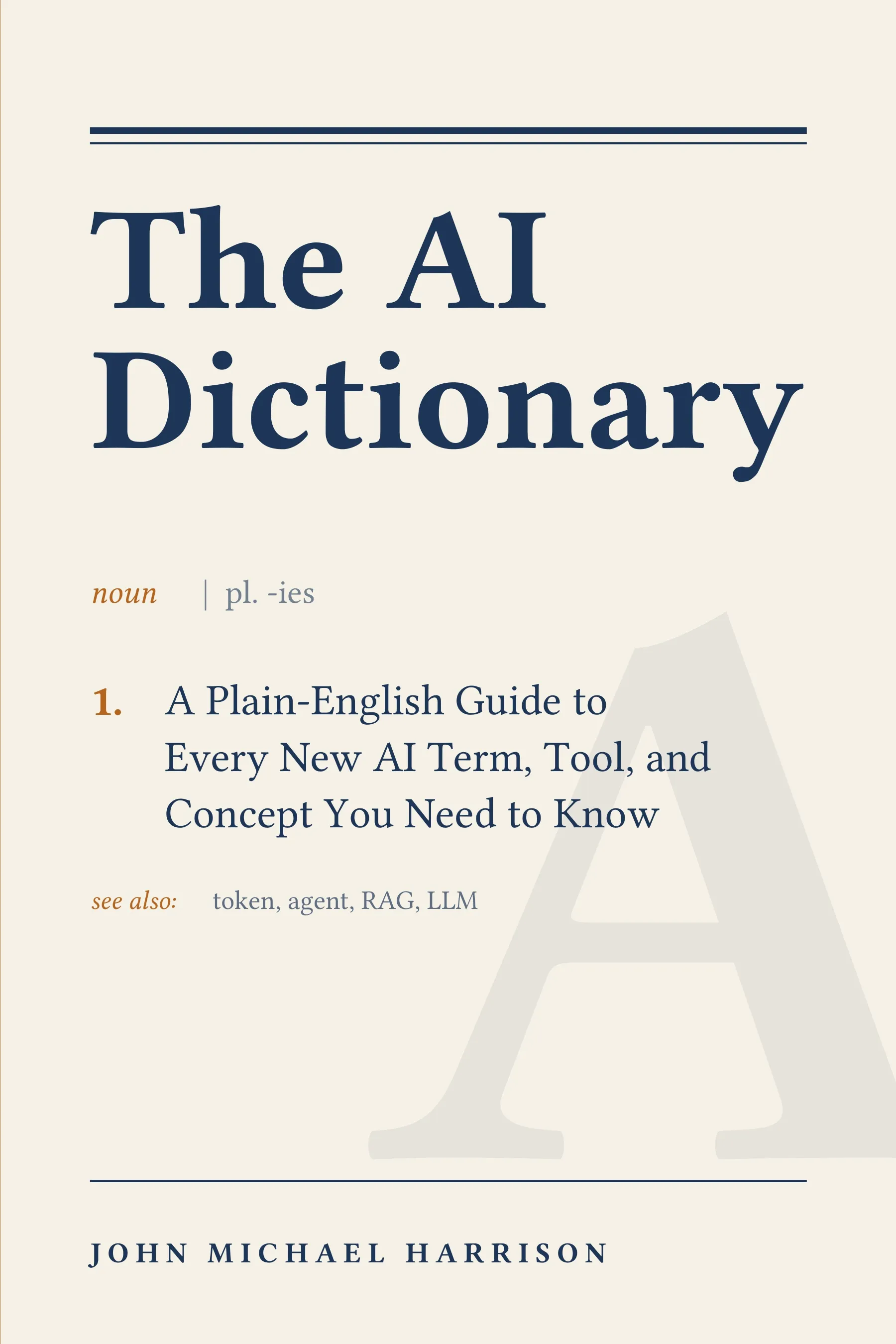The AI Dictionary book cover